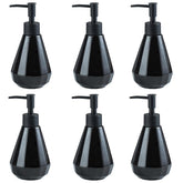 Kuber Industries Liquid Soap Dispenser | Handwash Soap Dispenser | Soap Dispenser for Wash Basin | Shampoo Dispenser Bottle | Bathroom Dispenser Bottle | 6 Piece | Pack of 2 | ZX060BK | 250 ml | Black